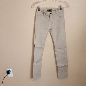 Beige Tan Stretchy Skinny Jean Jegging size Small 23 inch waist size 0